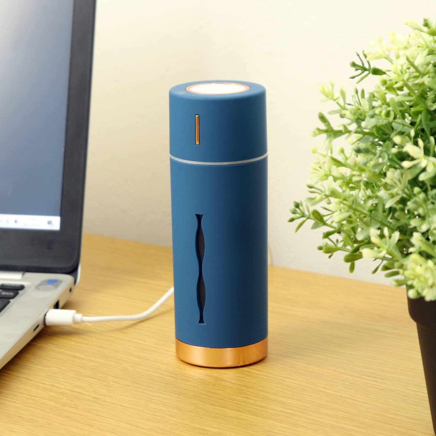 東洋ケース rubin plus 加湿器 コスモブルー サイズ:約W5.4 D5.4 H15.3 MHUM-RB2-BL