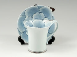 有田焼 文山窯 プラチナ牡丹流転型 コーヒーカップ&ソーサー