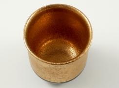 金濃黒釉掛分・プラチナ濃黒釉掛分 組湯呑